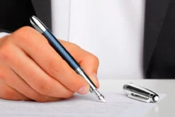 Montblanc Meisterstück Solitaire Doué Blue Hour Classique Vulpen -Schrijfgerei 112893 Montblanc Meisterstuck Solitaire Doue Classique Blue Hour Fountain Pen 4