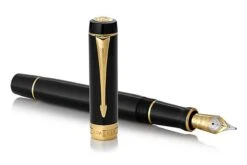 Parker® Parker Duofold Classic Black GT Centennial Vulpen -Schrijfgerei 1931381 Parker Duofold Classic Black GT Centennial Fountain Pen 2 1