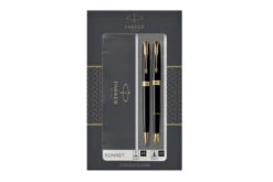 Parker® Parker Sonnet Duo Set Balpen & Vulpen Black GT