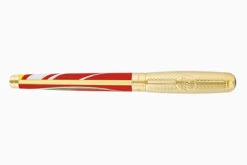 S.T. Dupont X 24H Le Mans Line D Large Red Vulpen/Rollerball -Schrijfgerei 410007L Dupont 24 H Le Mans Red Gold Line D Large FP 4