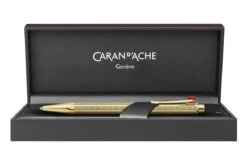 Caran D'Ache Ecridor Chevron Verguld Balpen -Schrijfgerei Caran d Ache Ecridor Chevron Gold Ballpoint Pen 3