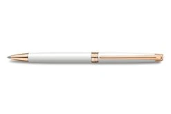 Caran D'Ache Léman Slim White Rose Gold Balpen