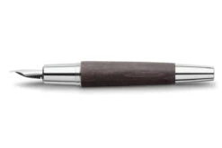 Faber-Castell E-motion Pear Wood Zwart Vulpen