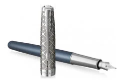 Parker® Parker Sonnet Metal Blue CT 18K Vulpen -Schrijfgerei Parker sonnet metal blue ct fp 3