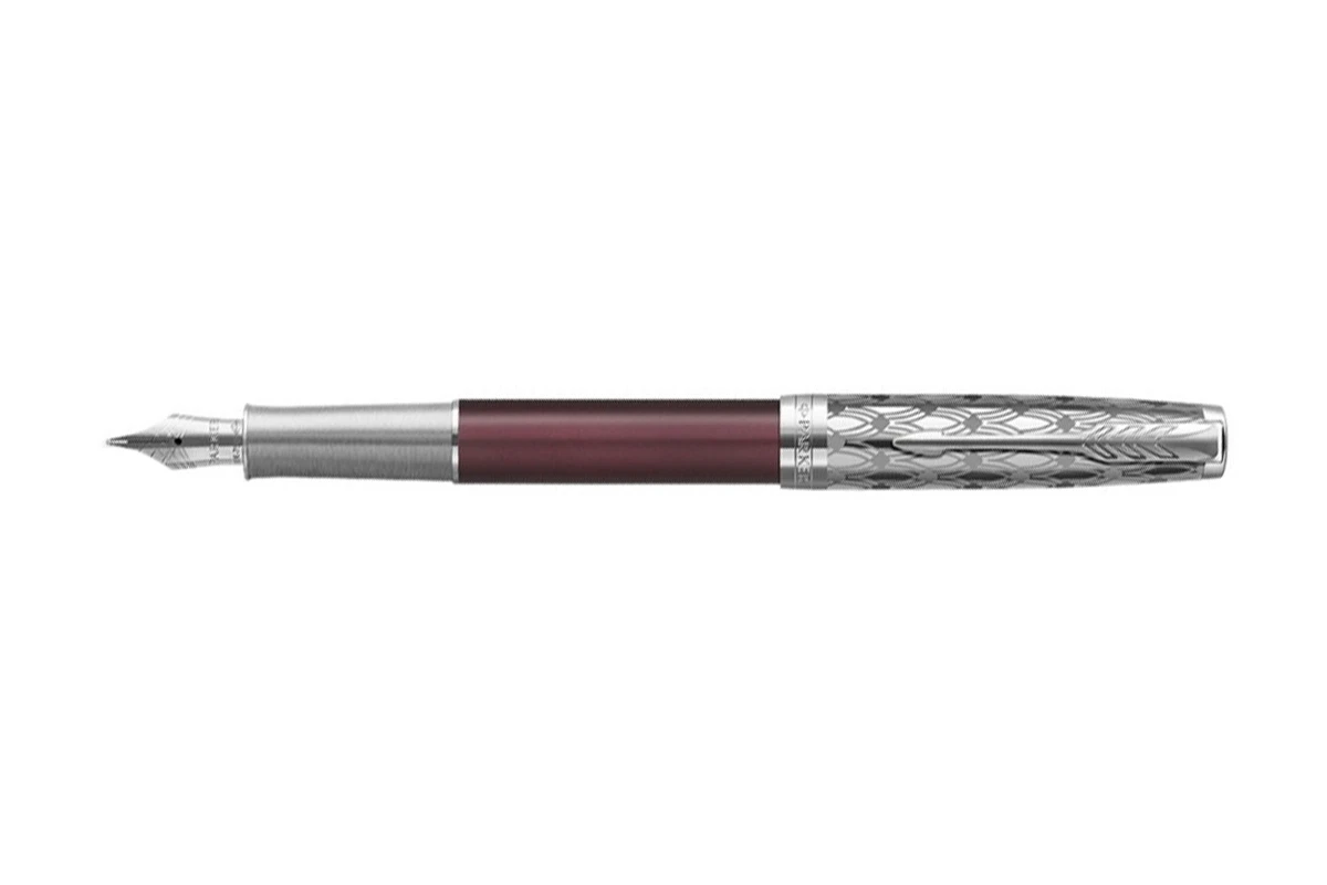 Parker® Parker Sonnet Metal Red CT 18K Vulpen 1 Parker® Parker Sonnet Metal Red CT 18K Vulpen