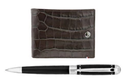 S.T. Dupont D-Line Black ST Balpen & Portemonnee Set