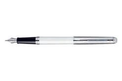 Waterman Hemisphere Deluxe Metal White CT Vulpen